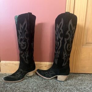 Stylish tall Corral Black Western Boots
